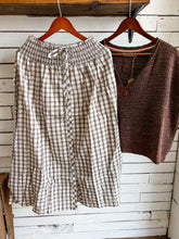 Load image into Gallery viewer, Plaid Smocked Waist Midi Skirt