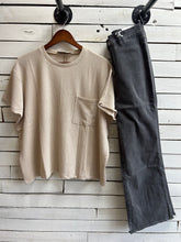 Load image into Gallery viewer, Ash Black Straight Wide Leg Jeans