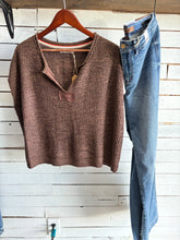 Load image into Gallery viewer, Brown Sweater Knit Top