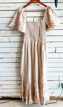 Load image into Gallery viewer, Linen Smocked Maxi Dress