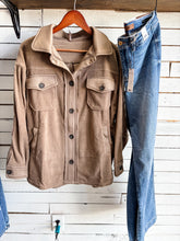 Load image into Gallery viewer, Brown Fleece Shacket