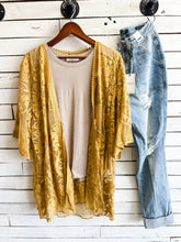 Load image into Gallery viewer, Golden Lace Kimono