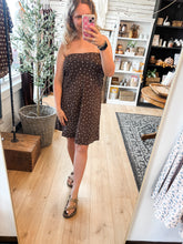 Load image into Gallery viewer, Chocolate Brown Polka Dot Midi Skirt