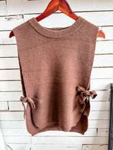 Load image into Gallery viewer, Brown Tie Sweater Vest
