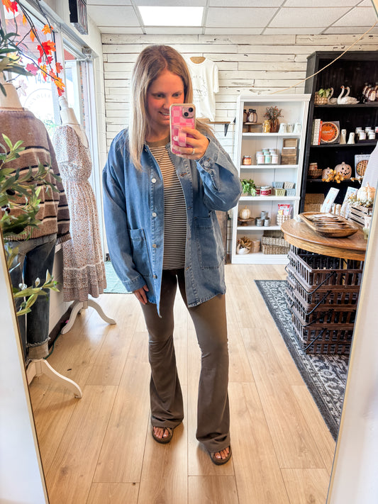 Oversized Denim Shacket