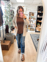 Load image into Gallery viewer, Sand Beige Waffle Knit Cardigan