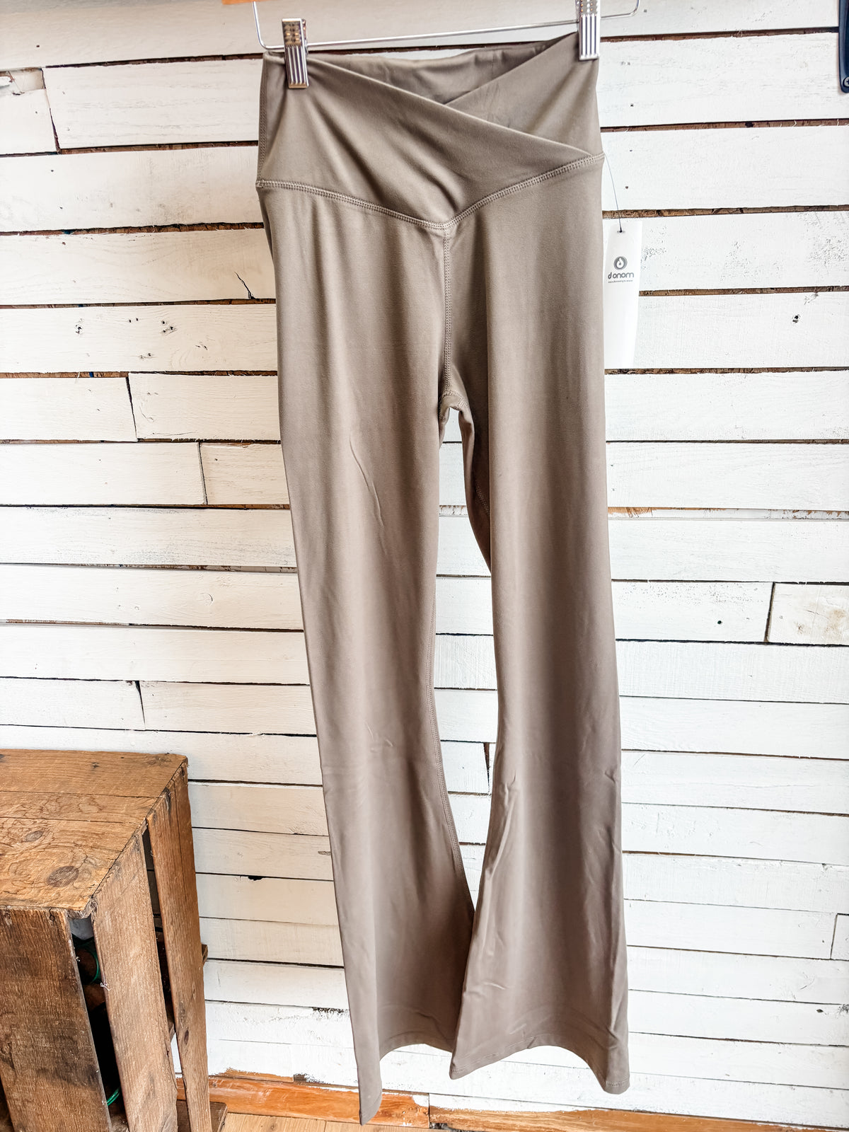 Truffle Crossover Flare Leggings