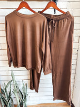 Load image into Gallery viewer, Chocolate Brown Long Sleeve Basic Set