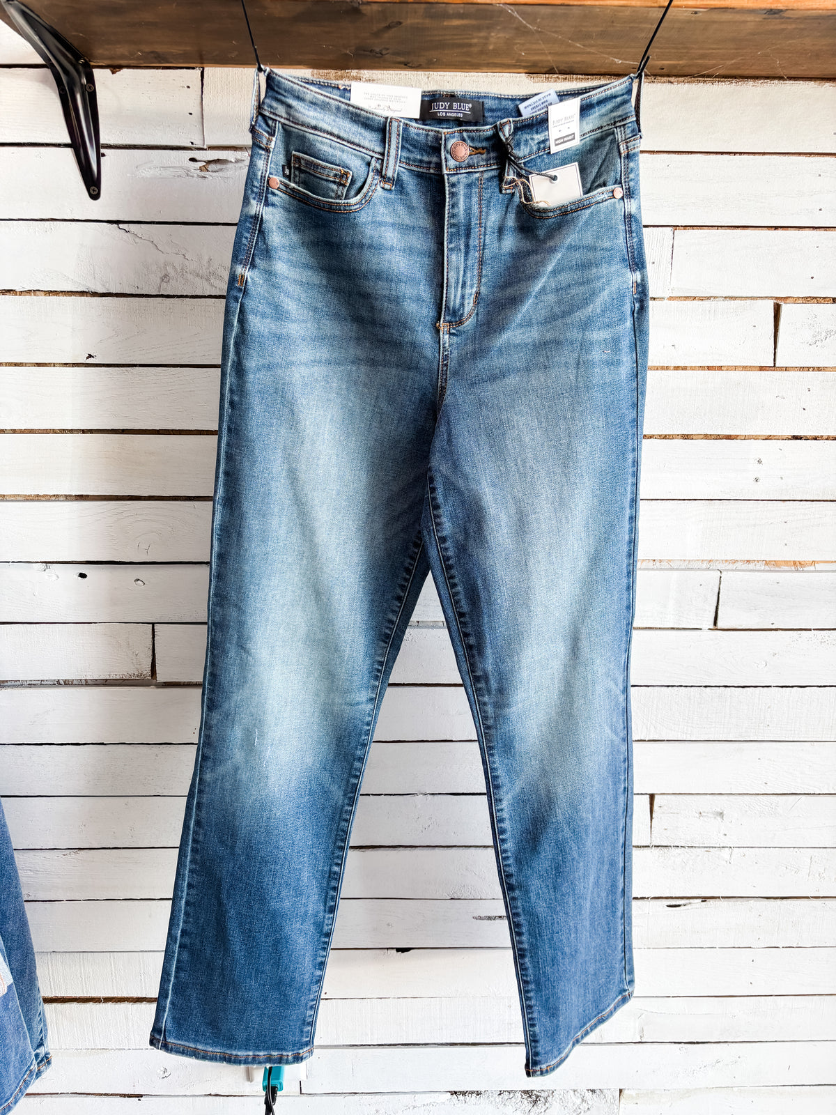 Zina Judy Blue High Waist Straight Fit Jean