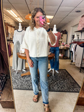Load image into Gallery viewer, Ivory Knit Sweater Top