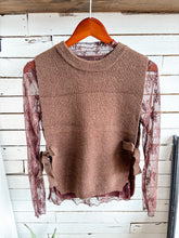 Load image into Gallery viewer, Brown Tie Sweater Vest