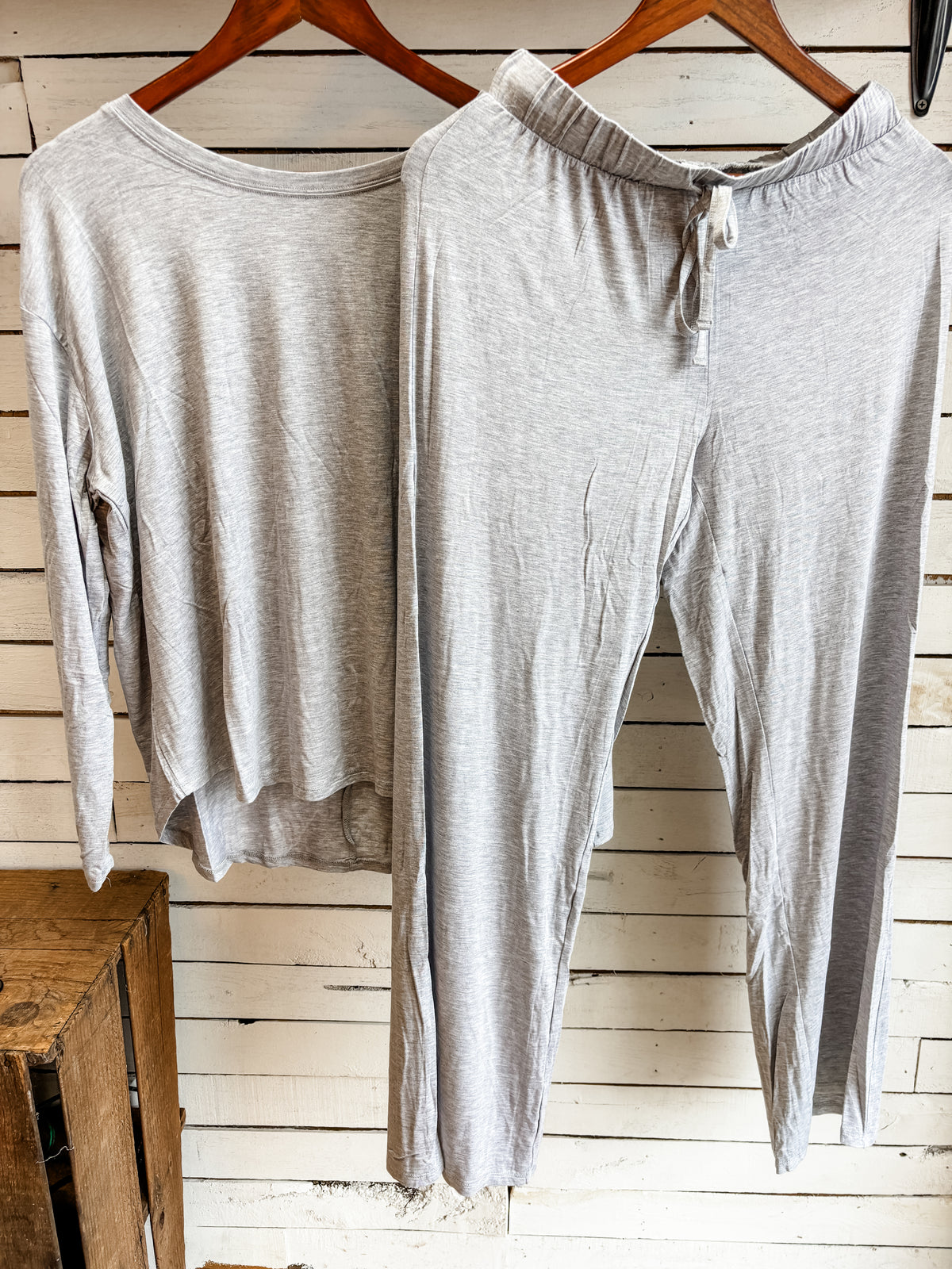 Heather Grey Long Sleeve Set