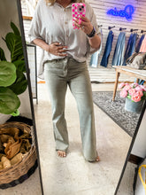 Load image into Gallery viewer, Light Olive Wide Leg Pants