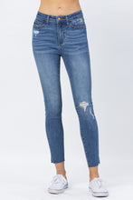 Load image into Gallery viewer, Monica Judy Blue Dandelion Skinny Jeans