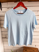 Load image into Gallery viewer, Baby Blue Stripe Top
