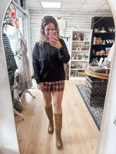 Load image into Gallery viewer, Dark Brown Henley Sweater
