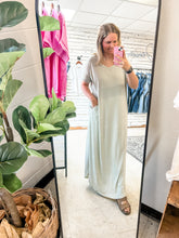 Load image into Gallery viewer, Light Sage Basic Maxi Dress
