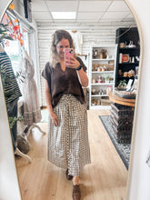 Load image into Gallery viewer, Plaid Smocked Waist Midi Skirt
