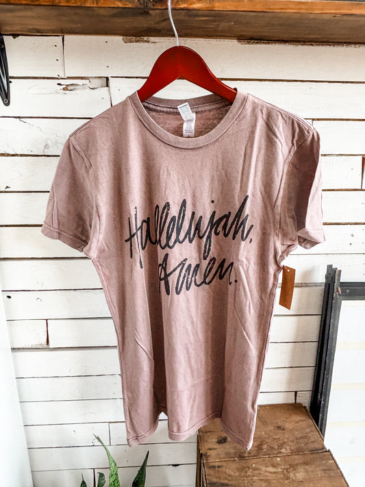 Hallelujah Amen Vintage Wash Graphic T-Shirt