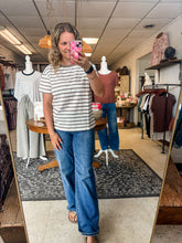 Load image into Gallery viewer, Mocha Stripe Top

