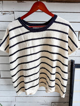 Load image into Gallery viewer, Black Stripe Sweater Top
