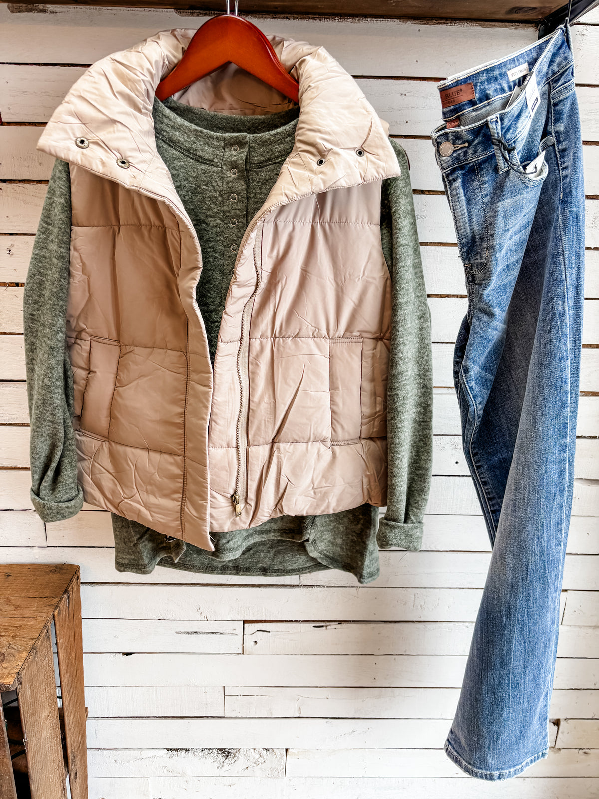 Ash Mocha Puffer Vest