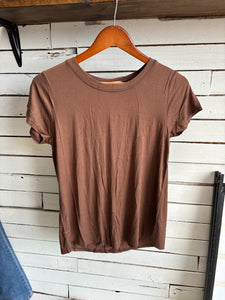 Chocolate Brown Basic Top