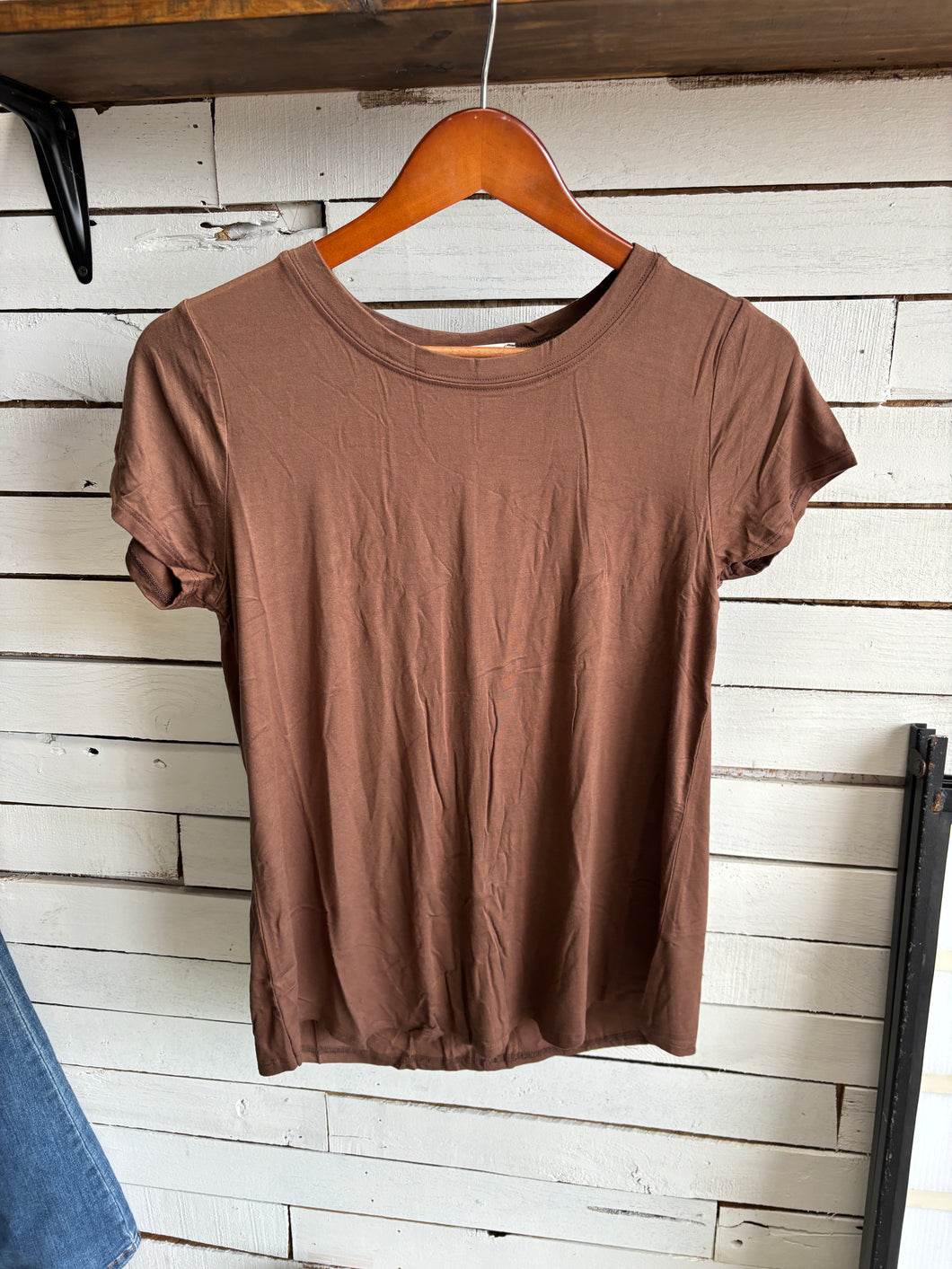 Chocolate Brown Basic Top