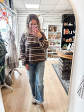 Load image into Gallery viewer, Brown Multi Stripe Sweater
