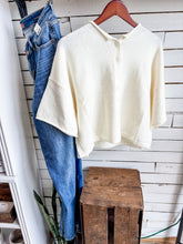 Load image into Gallery viewer, Ivory Knit Sweater Top
