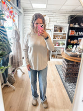 Load image into Gallery viewer, Sand Beige Waffle Knit Long Sleeve Top
