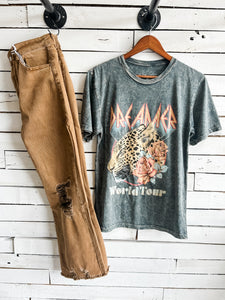 Dreamer Stone Gray Acid Wash T-Shirt