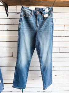 Zina Judy Blue High Waist Straight Fit Jean