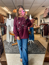 Load image into Gallery viewer, Plum Oversized Jersey Pullover
