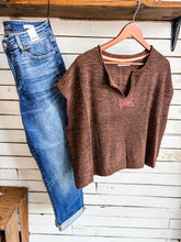 Load image into Gallery viewer, Brown Sweater Knit Top
