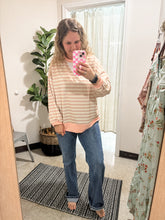 Load image into Gallery viewer, Pink &amp; Peach Stripe Top

