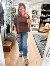 Load image into Gallery viewer, Brown Oversized Pocket Top

