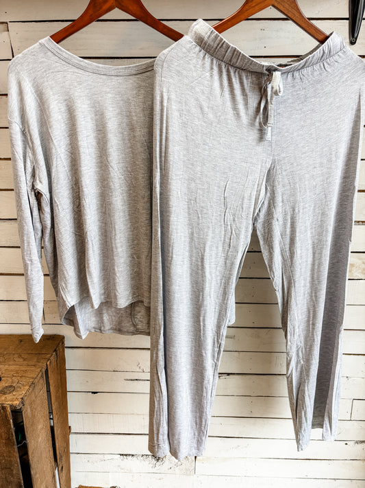 Heather Grey Long Sleeve Set