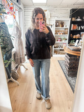 Load image into Gallery viewer, Dark Brown Henley Sweater
