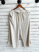 Load image into Gallery viewer, Sand Beige Wide Leg Linen Pants
