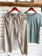 Load image into Gallery viewer, Ash Mocha Mineral Washed Wide Leg Pants
