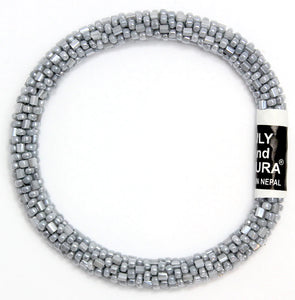 Lily and Laura Cut & Round Neutral Gray Bracelet