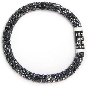 Lily and Laura Hematite Cut & Round Solid