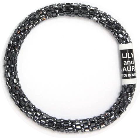 Lily and Laura Hematite Cut & Round Solid