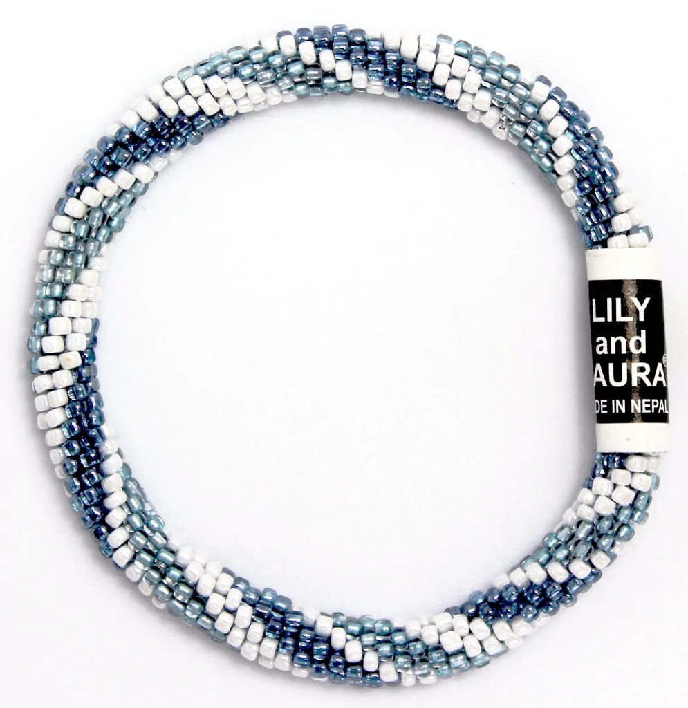 Lily and Laura Denim Jean Spiral Bracelet